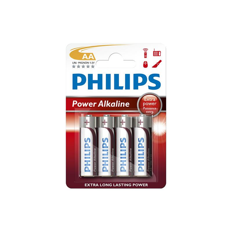 OfiElche-PILAS-PILAS PHILIPS ALCALINAS AA BLISTER 4UD. LR6