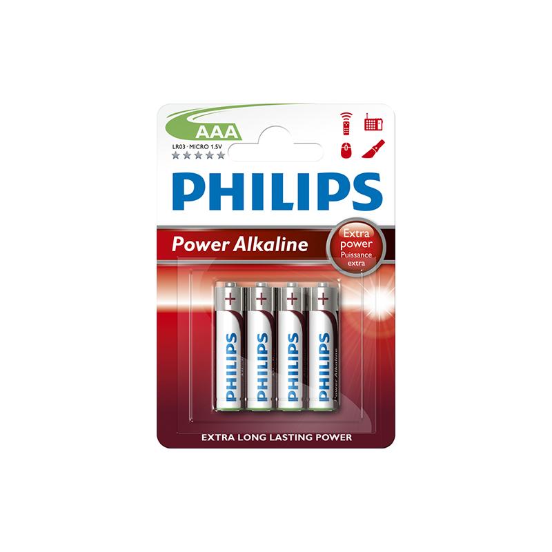 OfiElche-PILAS-PILAS PHILIPS ALCALINAS AAA BLISTER 4UD. LR03