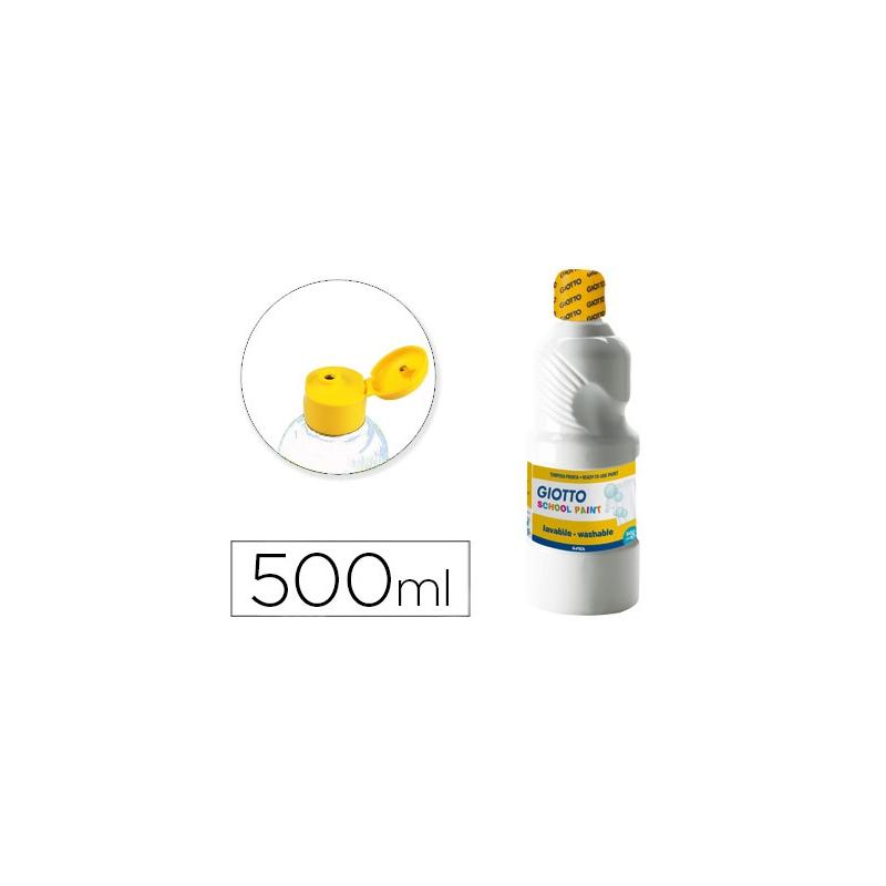 OfiElche-TEMPERAS ESPECIALES-TEMPERA ESCOLAR GIOTTO 500ML BLANCO