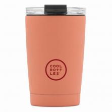 OfiElche-USO PERSONAL-VASO COOL BOTTLES 330ML PASTEL CORAL (The Tumbler)