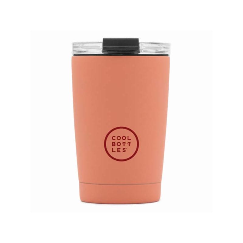 OfiElche-USO PERSONAL-VASO COOL BOTTLES 330ML PASTEL CORAL (The Tumbler)