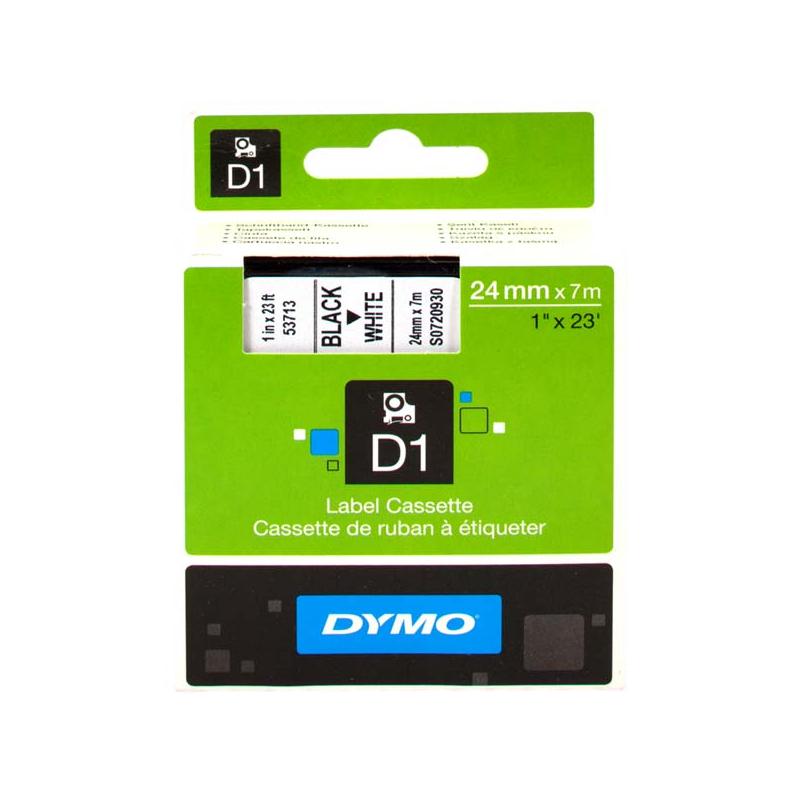 OfiElche-ROTULADORAS Y CONSUMIBLES-CINTA DYMO D1 53713 24MMX7M S0720930